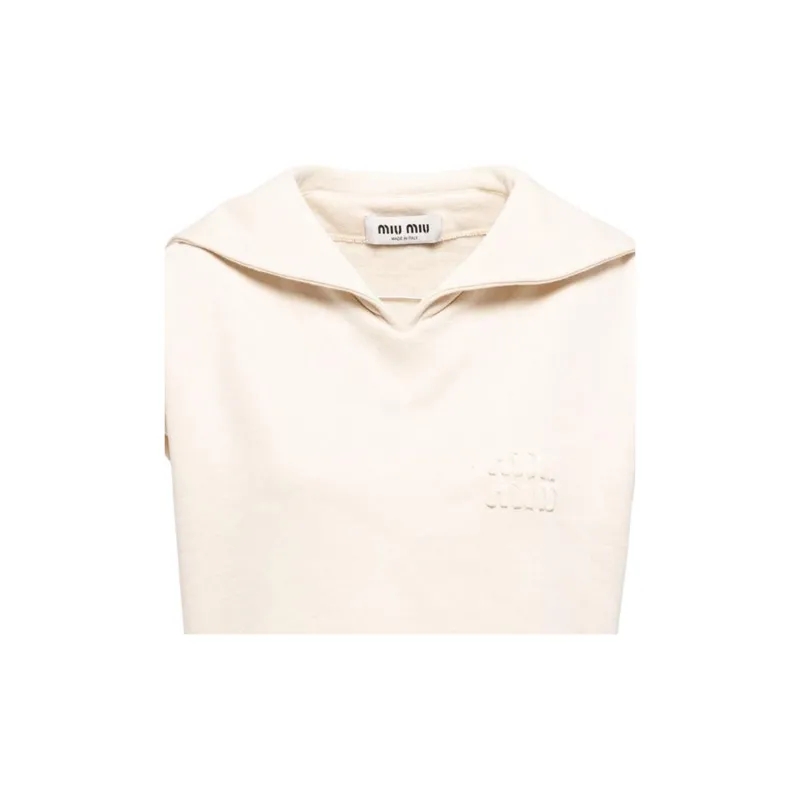 MIU MIU Sweatshirt Women's Ecru-5