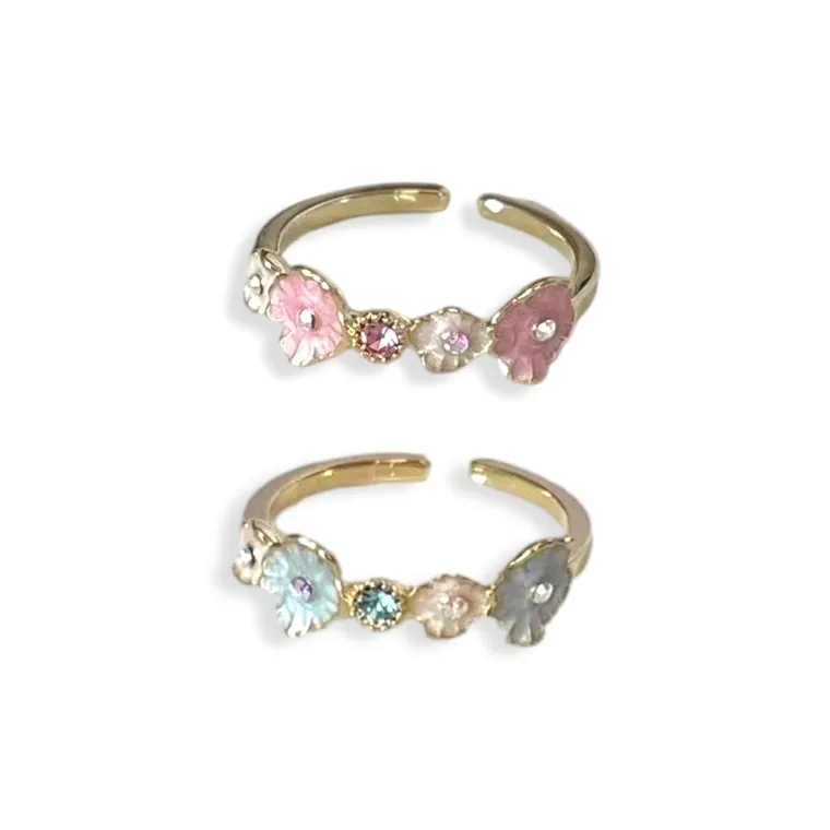 SHEEHHYY Alloy/Drip Glaze Rings Unisex-4