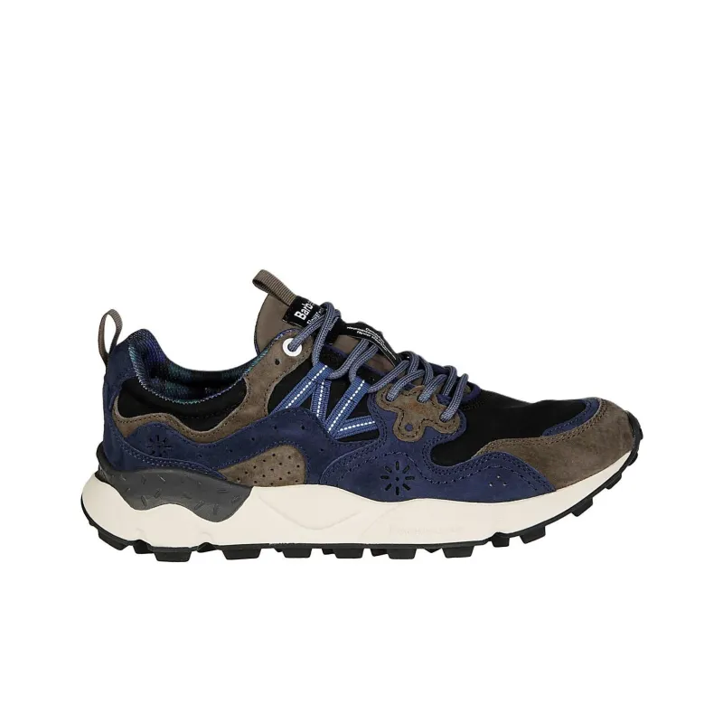 FLOWER MOUNTAIN x BARBOUR Low-Top Casual Shoes Men's Blue-1