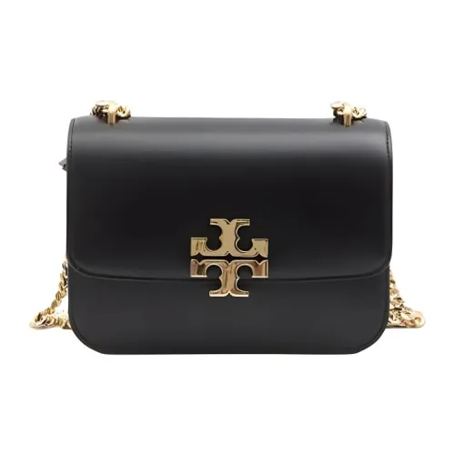 TORY BURCH Eleanor Small Leather Shoulder Bag Women's Black
