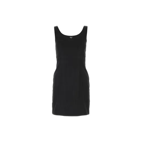 PRADA SS23 Sleeveless Dress Women's Black