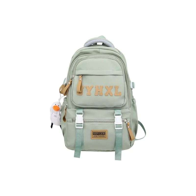 GOBLIN SHARKS 1759 Nylon Backpack Large Size Unisex Black/White/Red/Green/Khaki-20