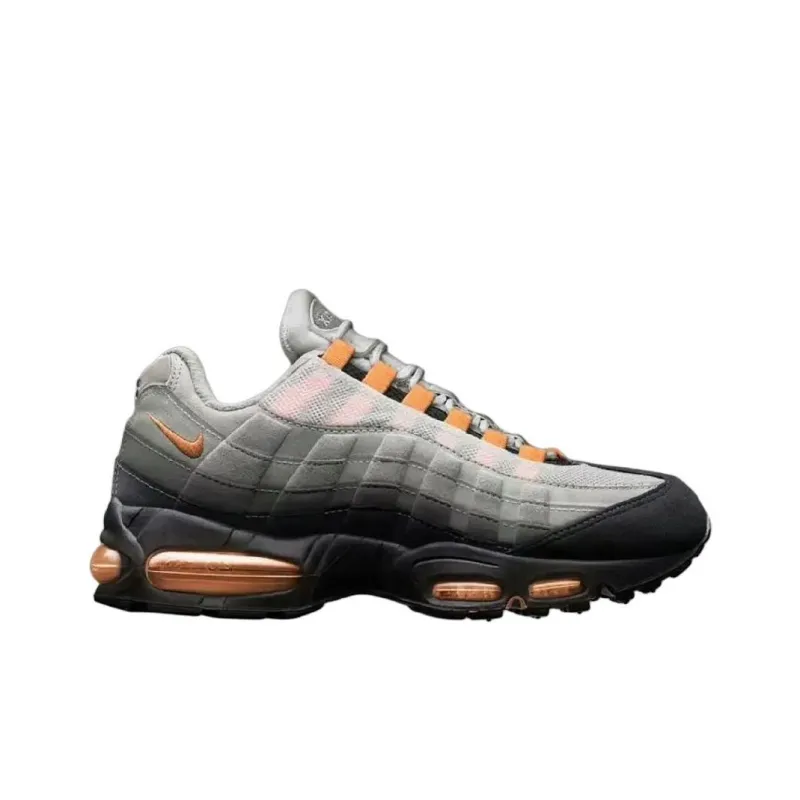 Nike Air Max 95 Anti Slip Wear Resistant Low Top Running Shoes Unisex Gray-1