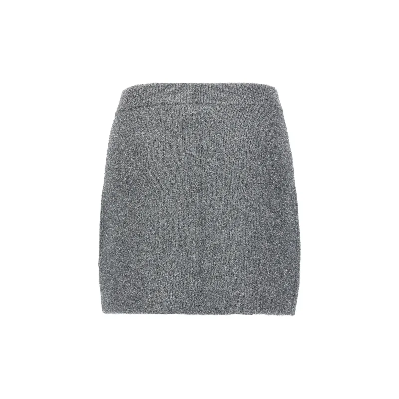 GANNI Zip Up Knit Mini Skirt-1