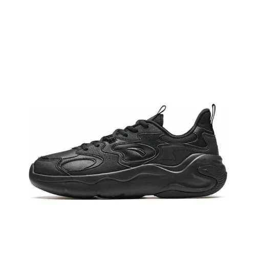 Anta Gravity 2 Anti Slip Wear Resistant Low Top Casual Shoes Men's Basic Black