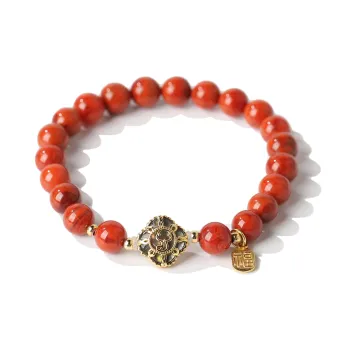 YUANYUANRUYI Southern Red Agate Bracelets Unisex