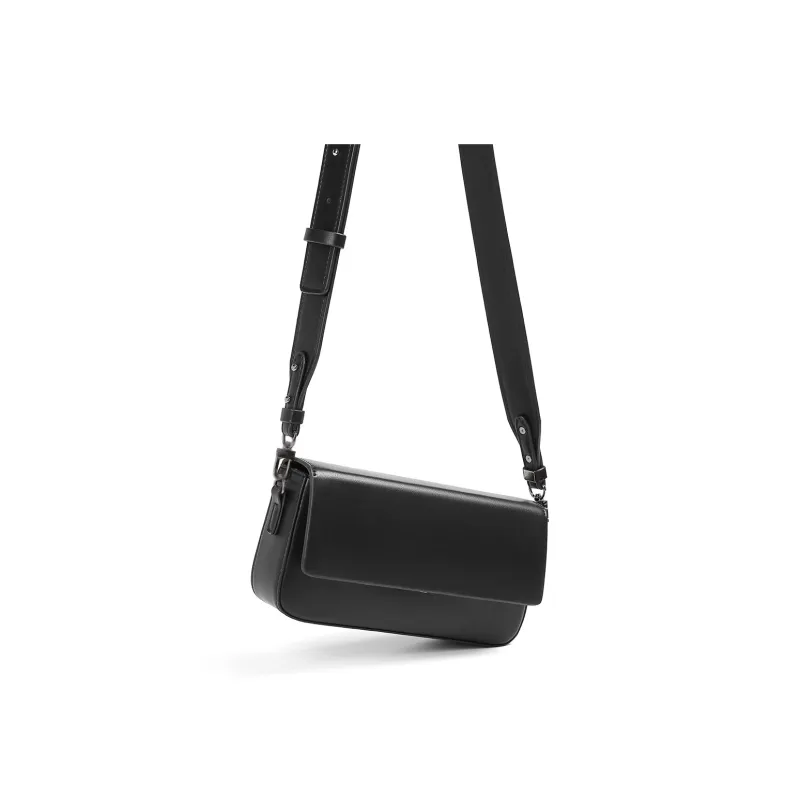 Yawei Kuroda PU Crossbody Bag Trumpets Unisex Black-3