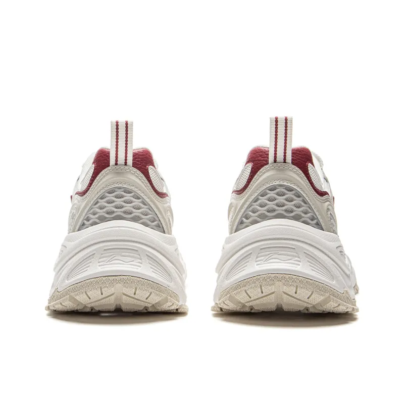 LiNing Star Ring Cushioning Abrasion Resistant Breathable Low Top Casual Shoes Men's Ecru-5