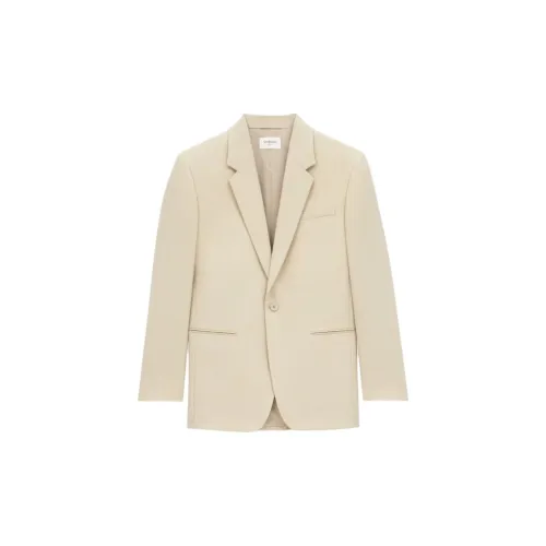 SAINT LAURENT Business Suits Coats Men's Beige