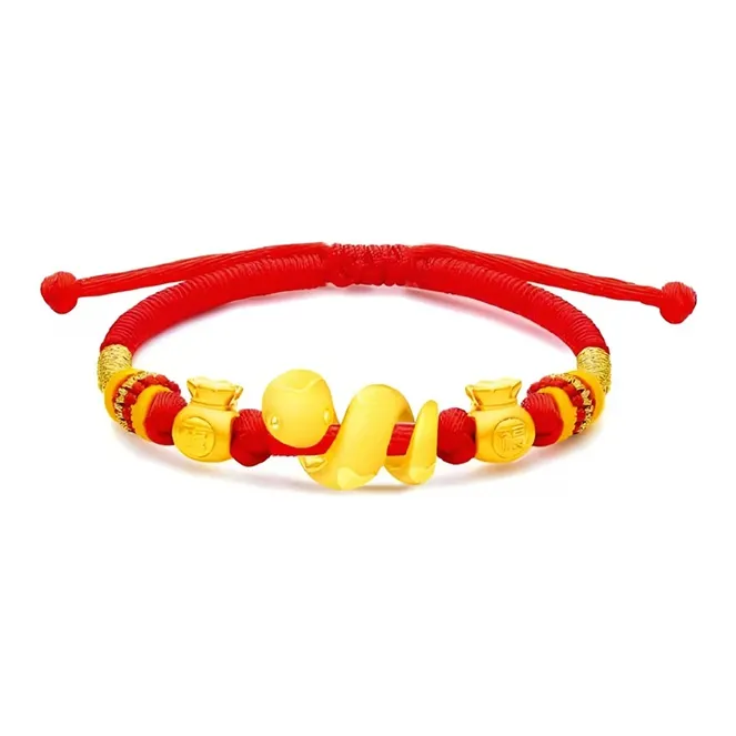 Lao Feng Xiang Gold Bracelet Unisex-2
