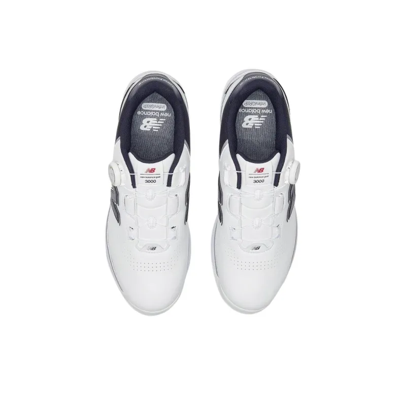 New Balance NB 3000 Anti Slip Wear Resistant Low Top Golf Shoes Men's White Blue-4