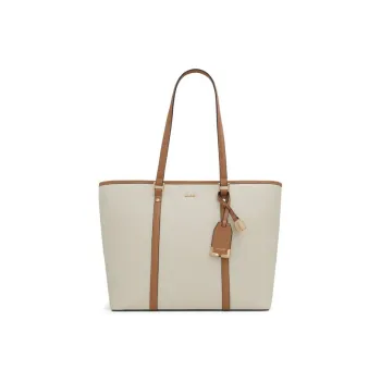 ALDO Artificial Leather Tote Bag Shoulder Bag Medium Size Women's Bone