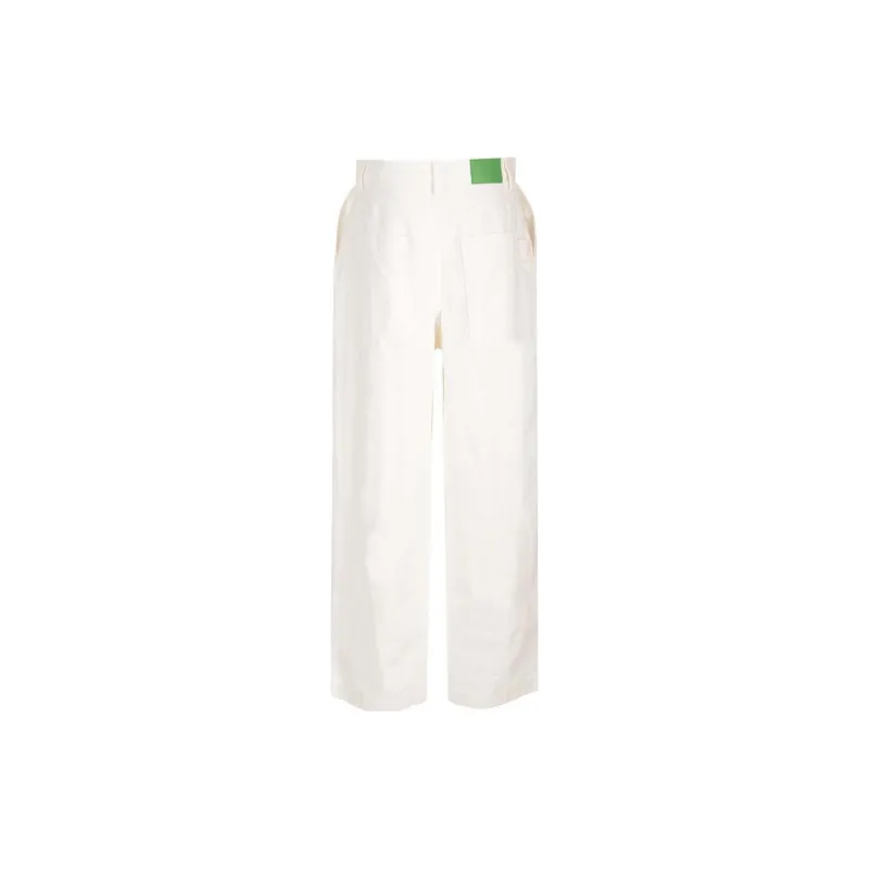 Bottega Veneta Logo Patch Straight Leg Jeans-1