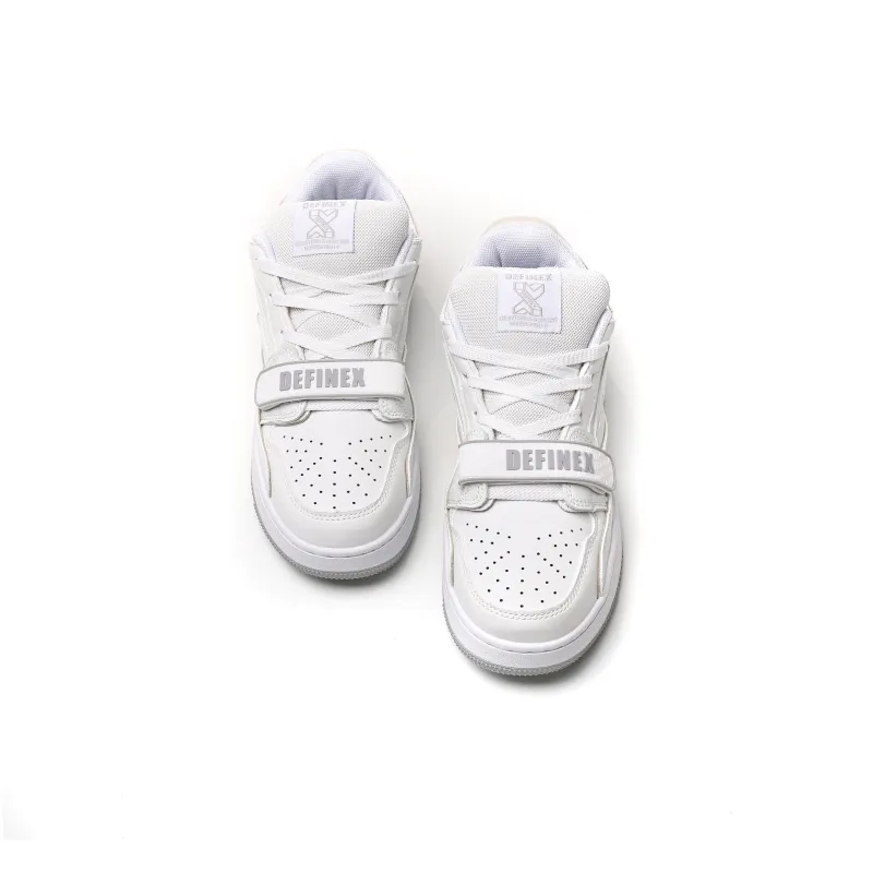 DEFINEX Low-Top Skateboard Shoes Unisex White-5