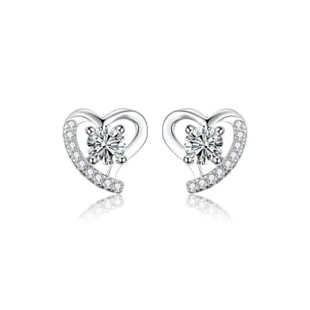 CHIEMOT S925 Silver Stud Earrings Women's