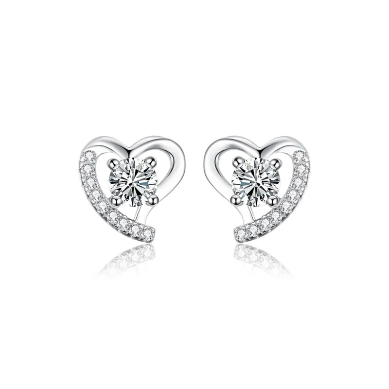 CHIEMOT S925 Silver Stud Earrings Women's-0