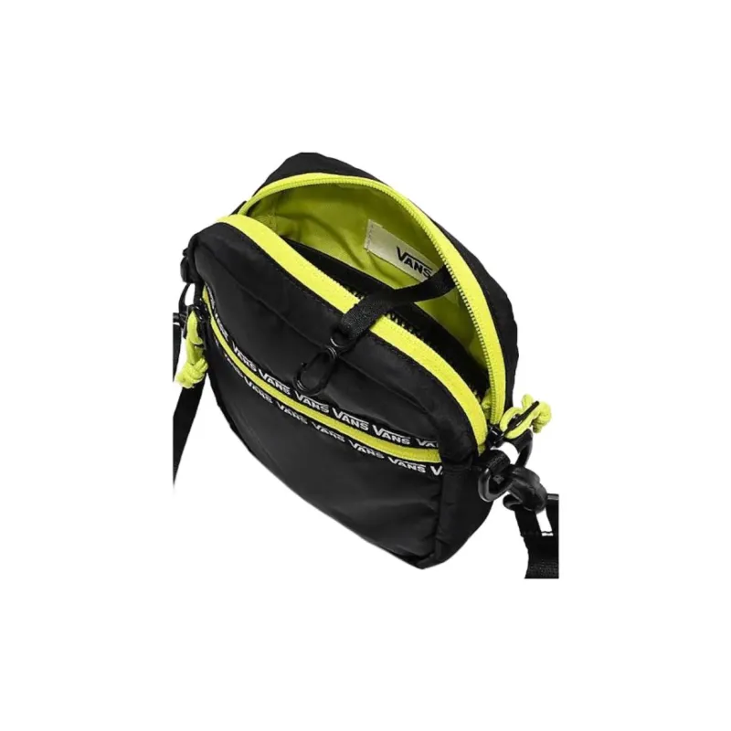 Vans Linen Small Shoulder Bag Crossbody Bag Regular Unisex Black/Yellow Green-5