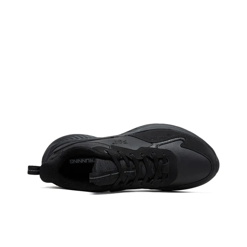 361° Slip Resistant Lightweight Waterproof Low Top Casual Running Shoes Men's Black-3