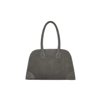 COS Cow Leather Suede One Shoulder Handbag Women's Gray