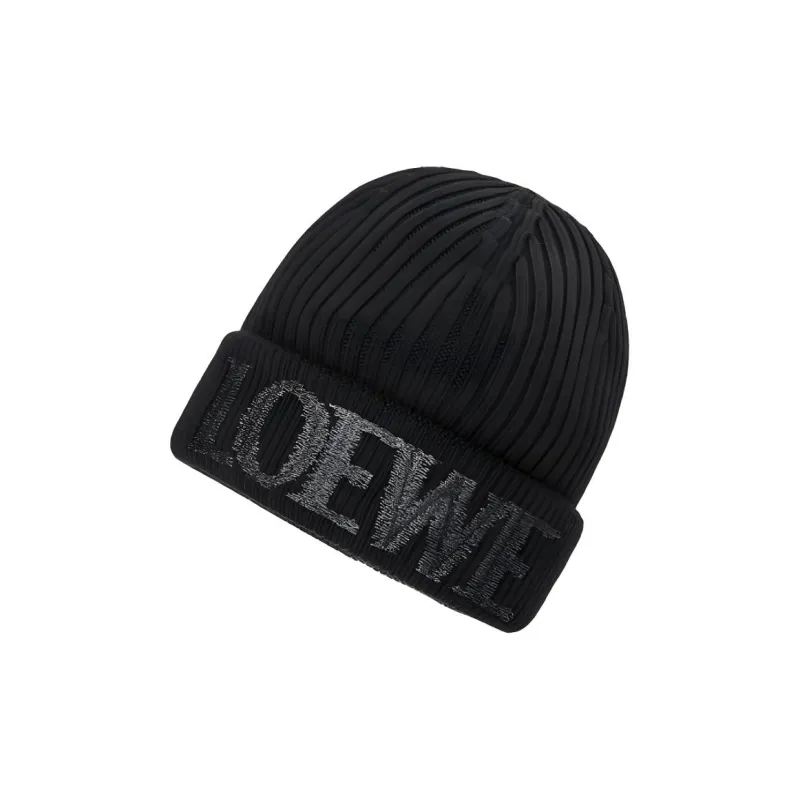 LOEWE Logo-embroidered Beanie-3