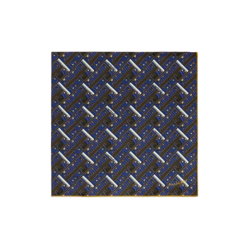 Burberry Geometric print Silk Scarf-1