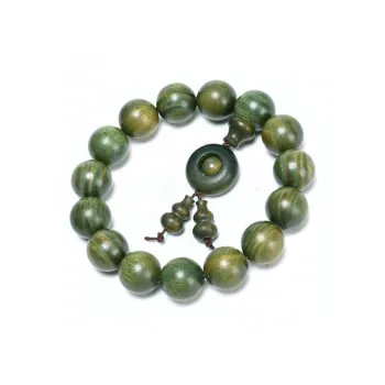 Emerald Green Sandalwood Bracelets Unisex