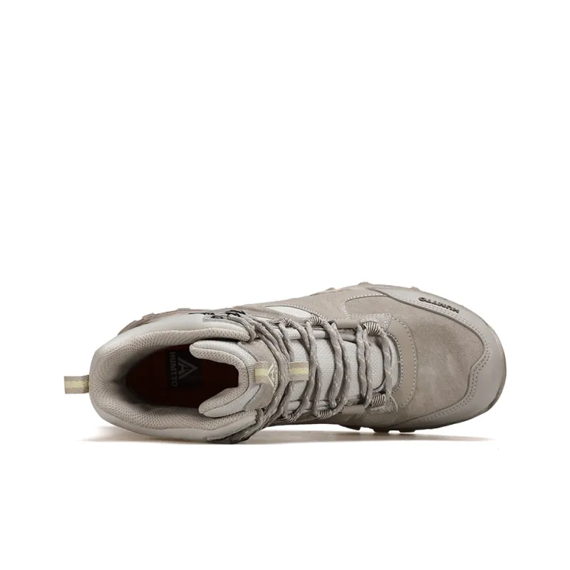 HUMTTO Cushioned Slip-Resistant Abrasion-Resistant High-Top Hiking Shoes Men's Wind Sand Yellow-2