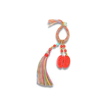 TIANTAISHAN Cinnabar Carved Ornaments Unisex
