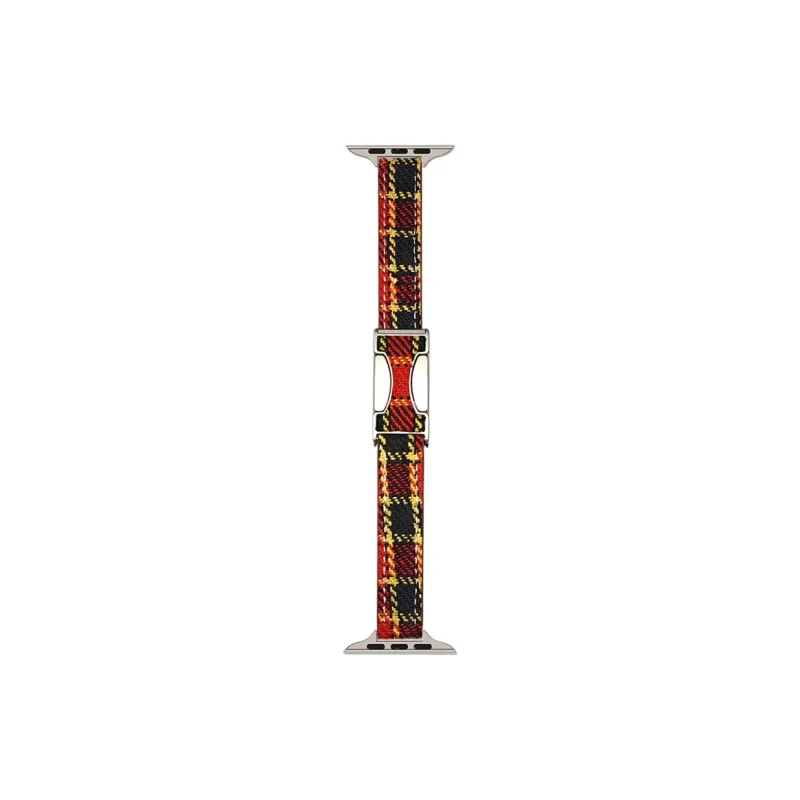 ZHENGGUANG Watch Band Apple Compatibility Woolen, Genuine Leather Material-9