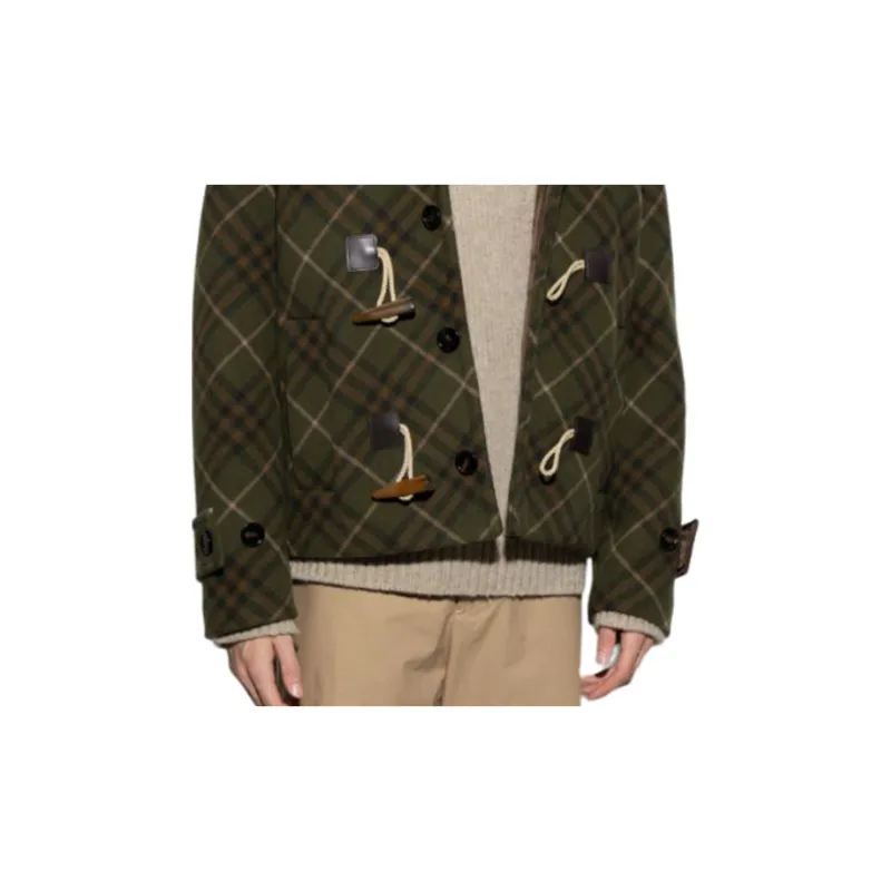 Burberry Checkered Hooded Jacket-5