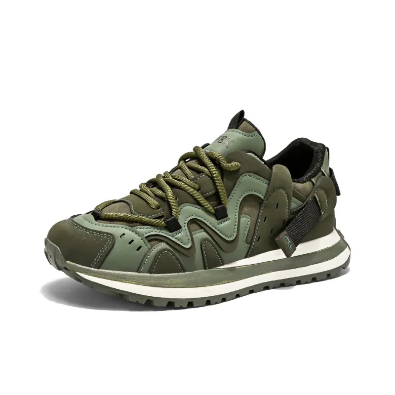 SOURCE Cushioning Anti Slip And Wear Resistant Height Increasing Low Top Chunky Sneakers Men's-1