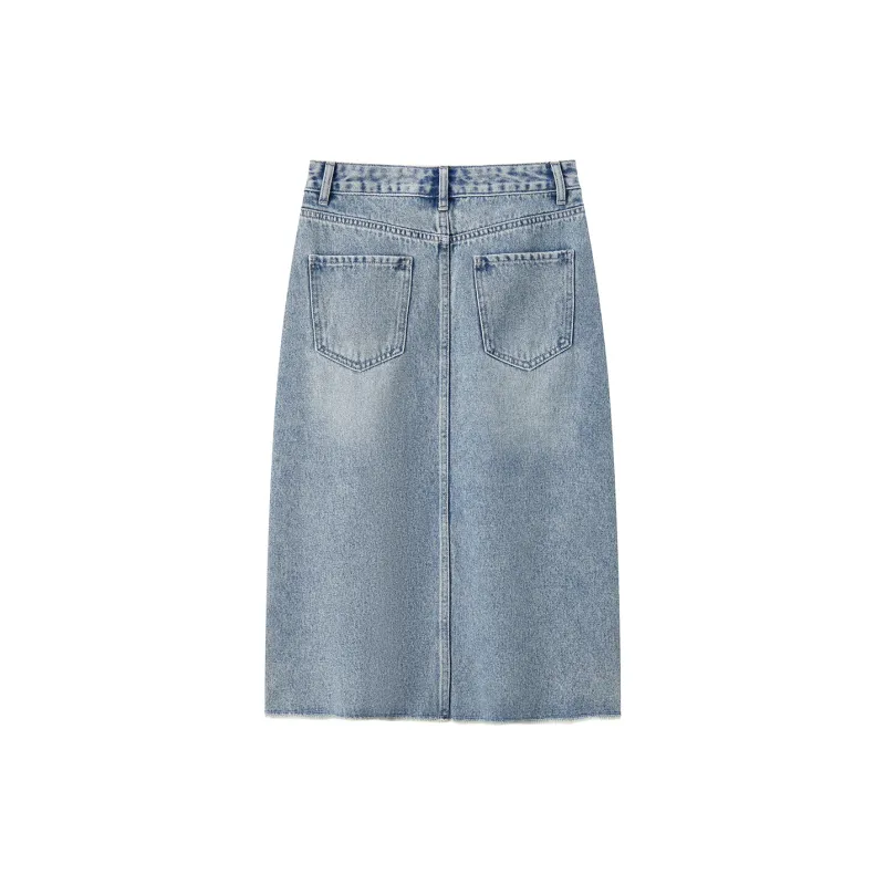 SEM/R Denim Long Skirts Women's-6