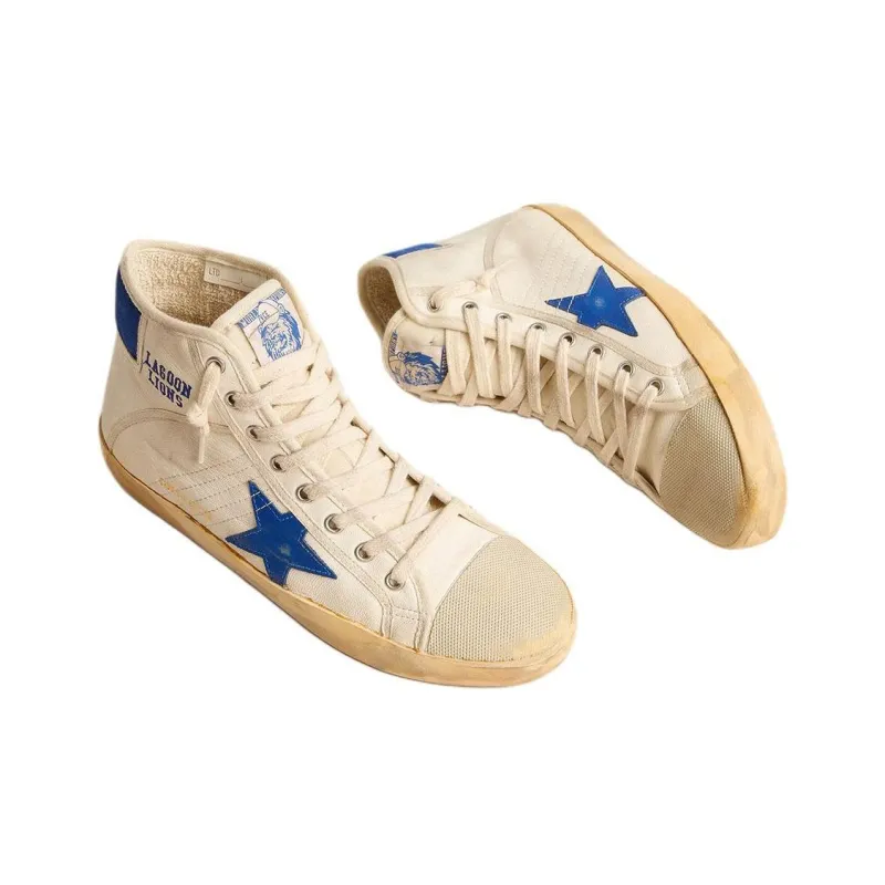 Golden Goose Francy Penstar High-Top Skateboard Shoes Women's Ecru-2