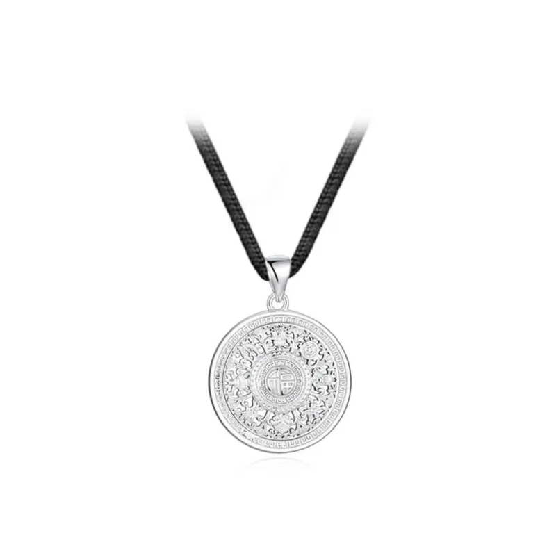 Bailijin S999 Fine Silver Sterling Silver Necklaces Unisex-4