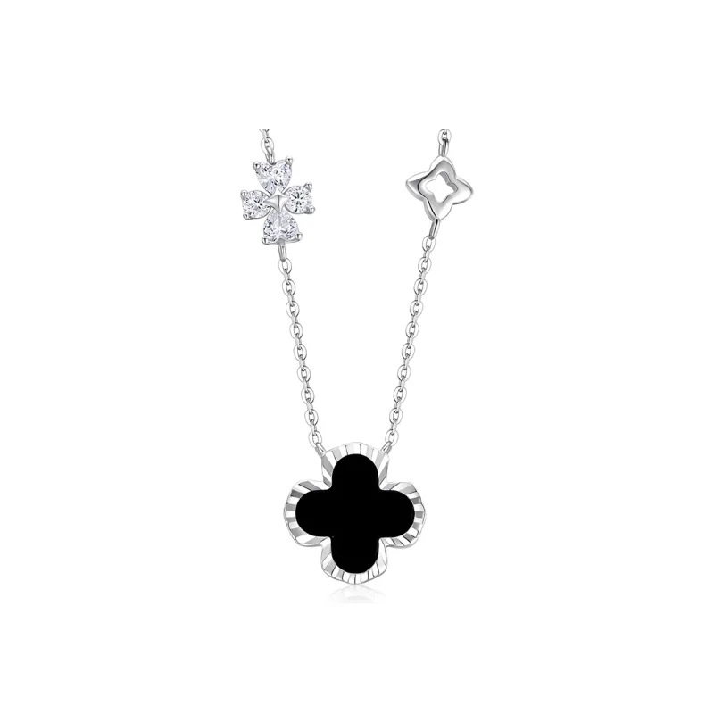 KADER Lucky Four Leaf Clover Series Jade Necklaces Women's-6