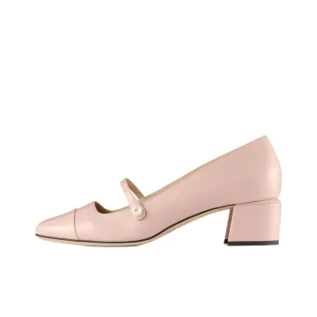 Jimmy Choo Elisa Chunky Heel High Heels 4.5cm Women's Pink
