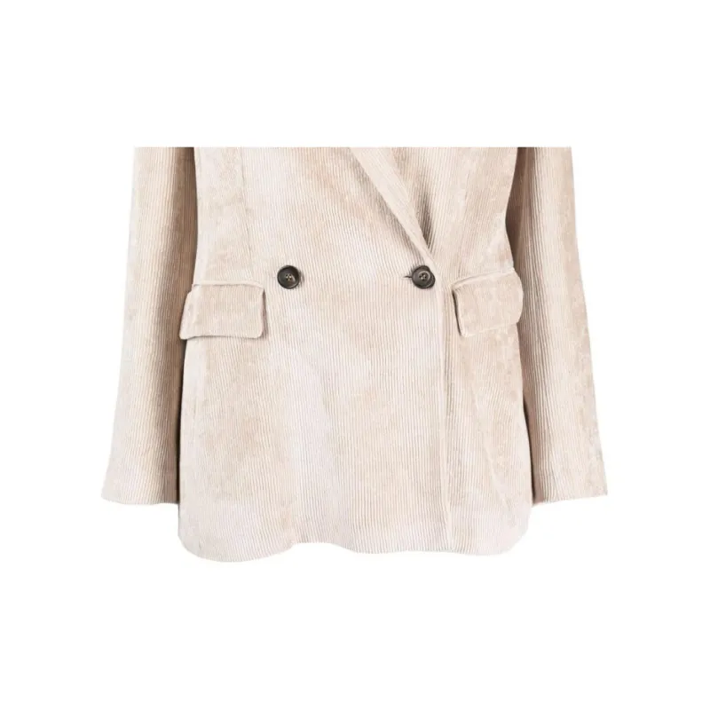 Brunello Cucinelli Double Breasted Long Sleeved Blazer-5