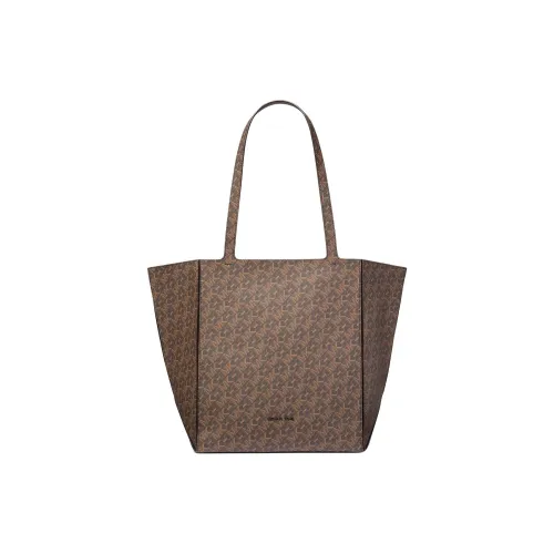 MICHAEL KORS Jordi Coated Canvas Small Lazy Bag Tote 1990s Bag Shopping Bag Handbag Shoulder Bag Large Size Women's Brown