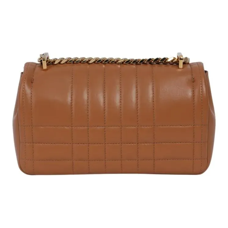 Burberry Lola Bag Lambskin Shoulder Bag Trumpets Women's Maple Brown-3