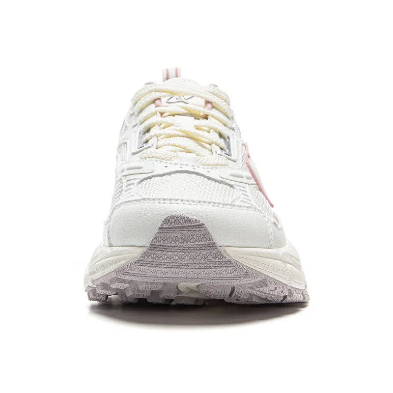 LiNing Star Ring Cushioned Slip Resistant Abrasion Resistant Breathable Low Top Casual Shoes Women's White Silver-4