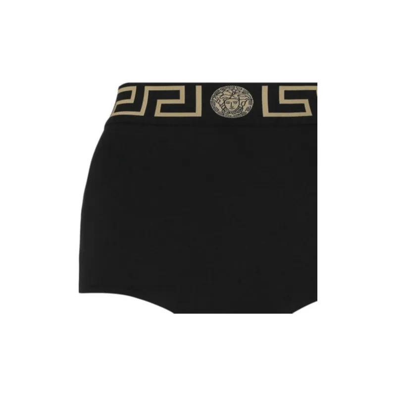 VERSACE Greca Border Bikini Bottoms 'Black'-1