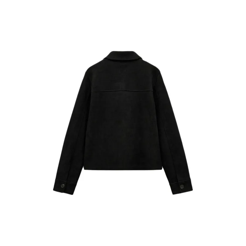 ZARA Jackets Coats Women's Black-1