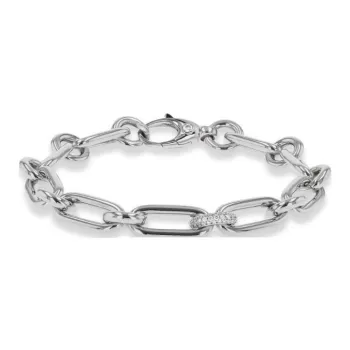 Pragnell 18K White Gold Mini Havana Diamond Bracelet