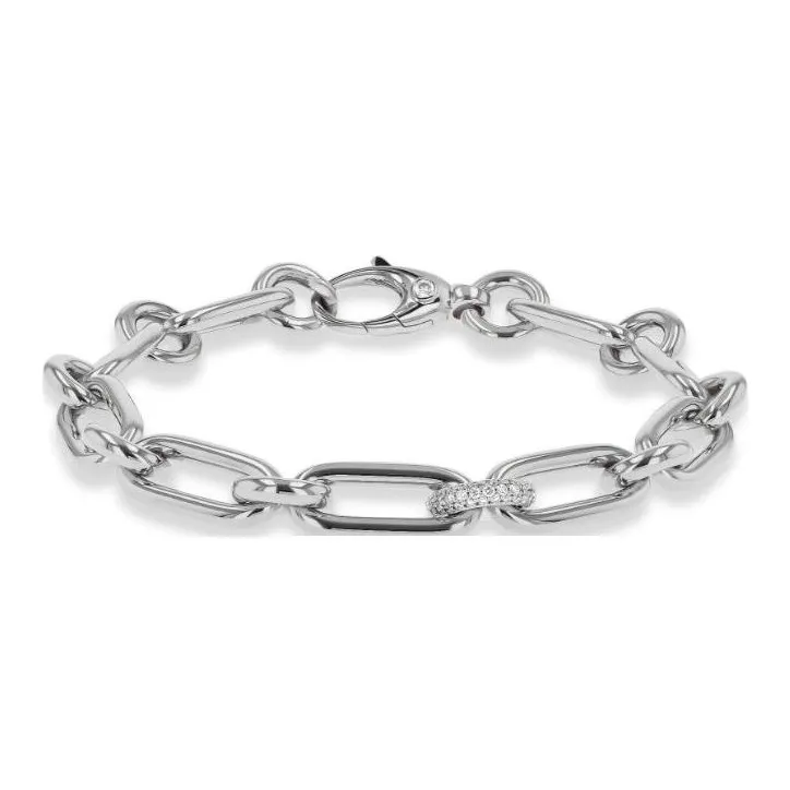 Pragnell 18K White Gold Mini Havana Diamond Bracelet-0