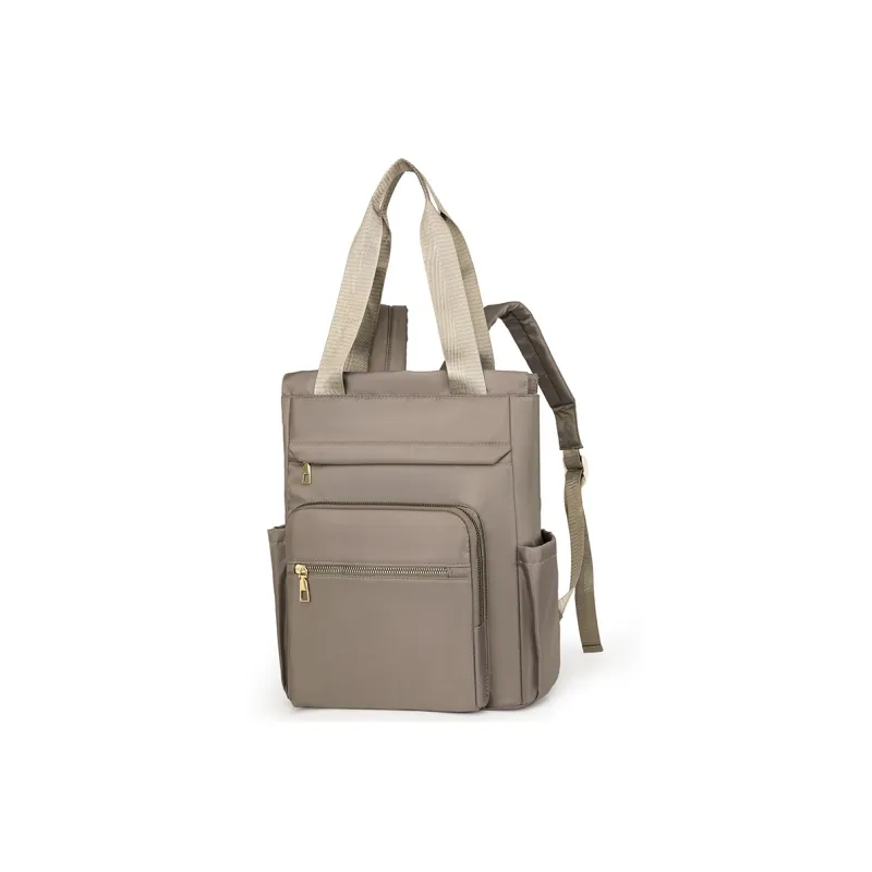 Yalu Nylon Fabric Backpack Women's Cherry Blossom Pink/Olive Green/Pearl White/Classic Black/Khaki/Coffee-14