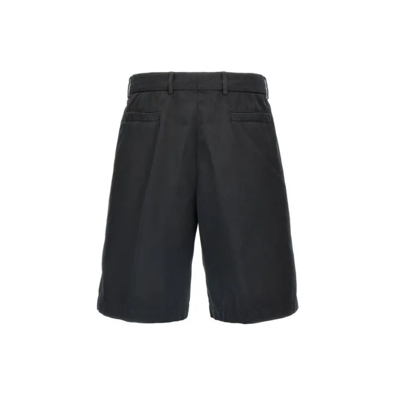 Brunello Cucinelli Garment Dyed Gabardine Bermuda Shorts-1
