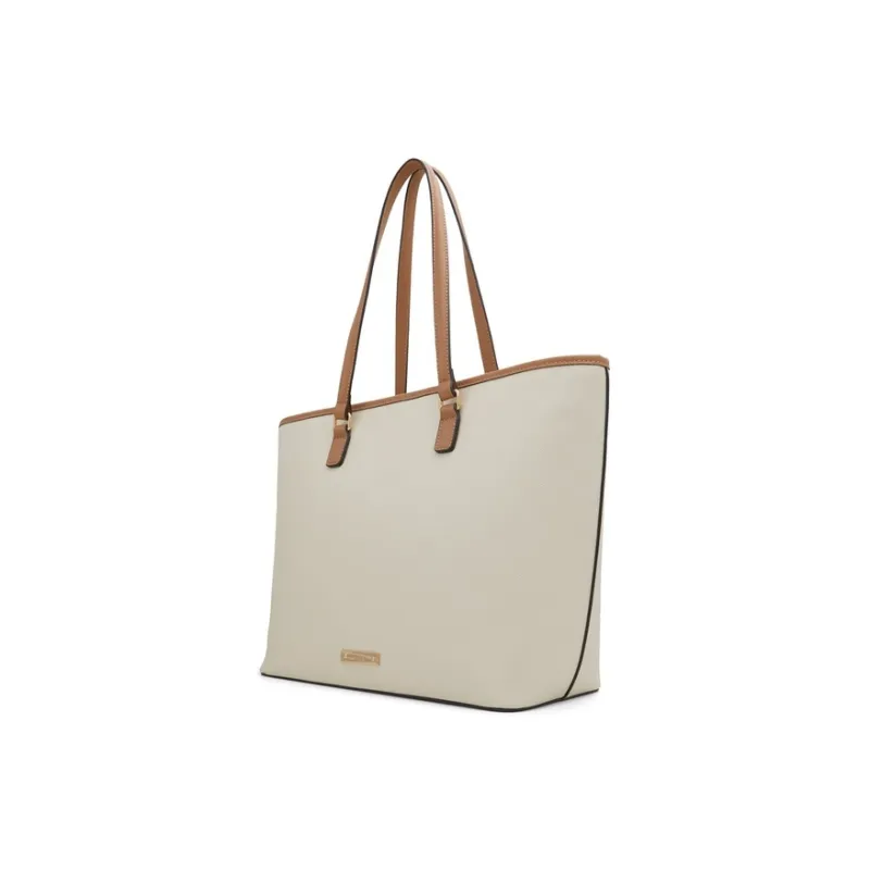 ALDO Artificial Leather Tote Bag Shoulder Bag Medium Size Women's Bone-1