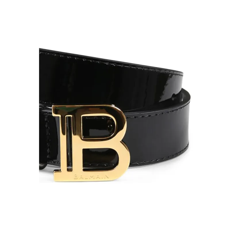 BALMAIN Logo Plaque Buckle Belt-1