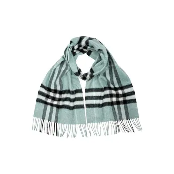 Burberry Cashmere Knit Scarves Women's Green