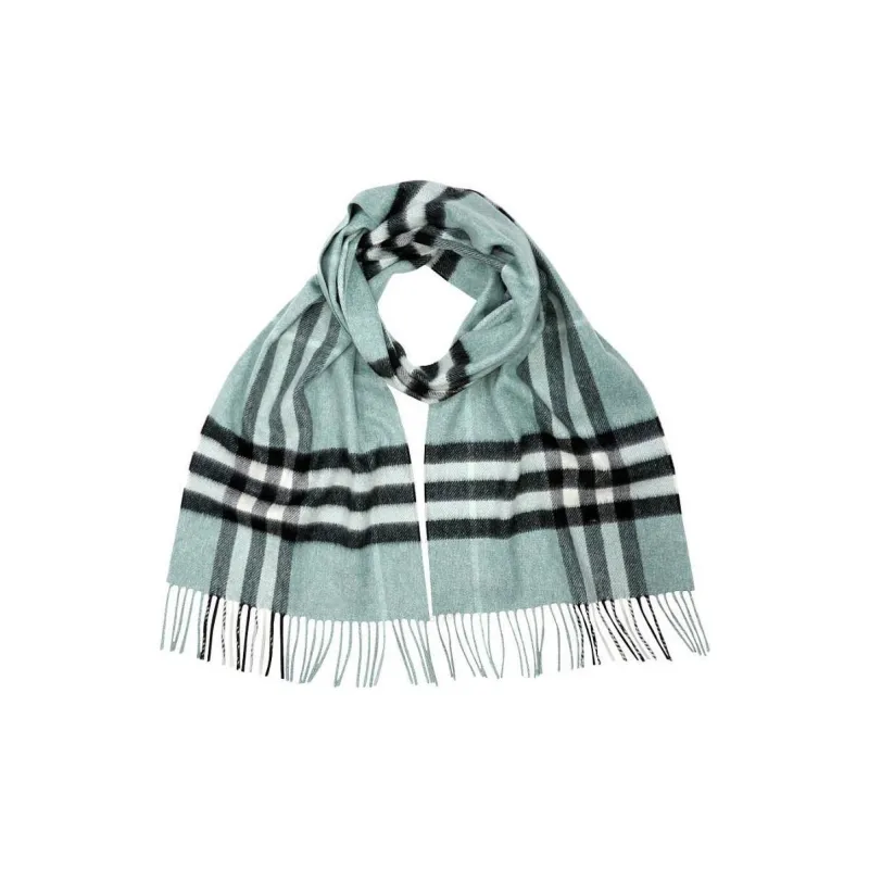 Burberry Cashmere Knit Scarves Women's Green-0